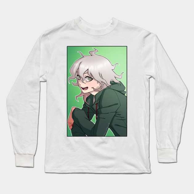 Nagito Komaeda FANART Long Sleeve T-Shirt by Aghali